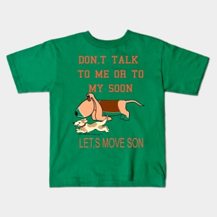 FUNNY DOG AND SON Kids T-Shirt